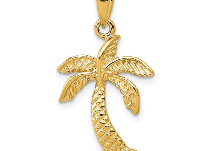 14K gold tree pendant