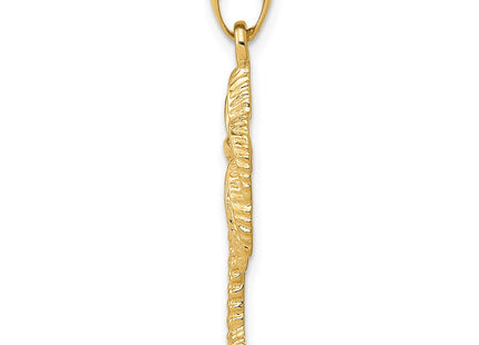 14K gold tree pendant, alternate view