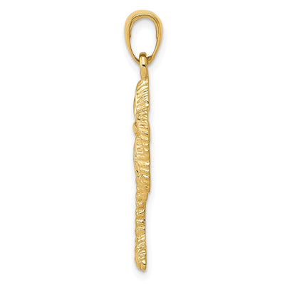 14K Palm Tree Pendant, 32 x 15mm
