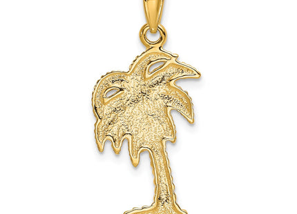 14K gold tree pendant, another view