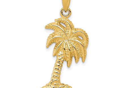 14K gold tree pendant