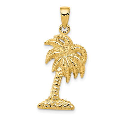 14K gold tree pendant