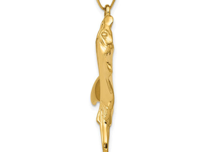 14K gold pendant, alternate view