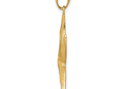 14K Diamond-Cut Starfish Pendant (Style K2944)