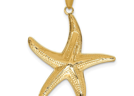 14K Diamond-Cut Starfish Pendant (Style K2944)