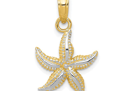 14K gold starfish pendant