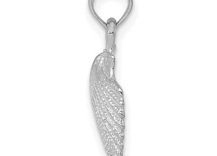 14K white gold pendant, alternate view