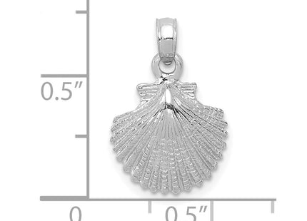 14K white gold pendant, further view