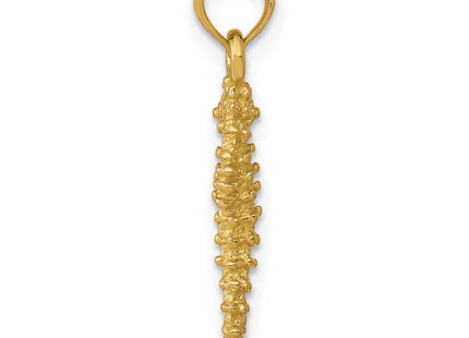 14K Seahorse Pendant, 22 x 8mm
