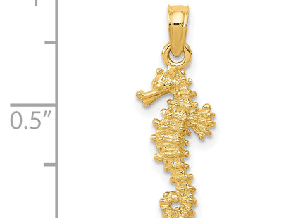 14K Seahorse Pendant, 22 x 8mm