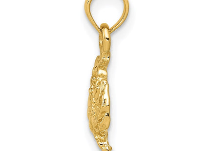 14K gold pendant, alternate view