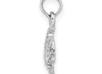 14K White Gold Blue Crab Charm (Style K2990W)