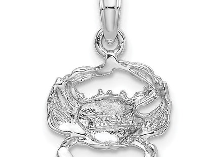 14K White Gold Blue Crab Charm (Style K2990W)