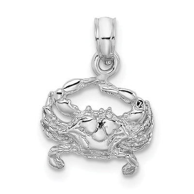 14K white gold charm