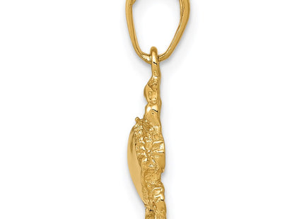 14K gold pendant, alternate view