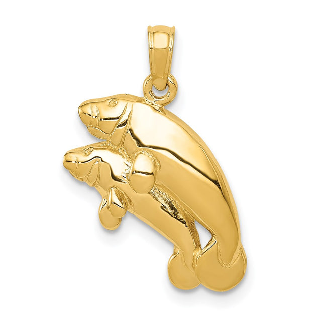 14k Yellow Gold Pendants Style K2997 - Classique Jewelry Inc.