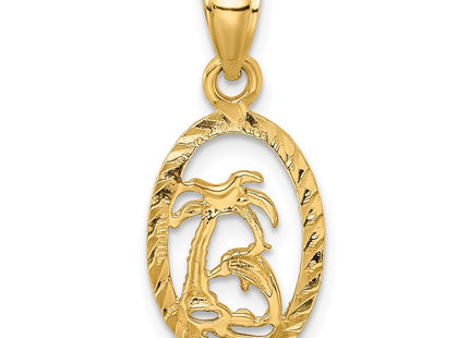 14k Yellow Gold Pendants Style K3017 - Classique Jewelry Inc.