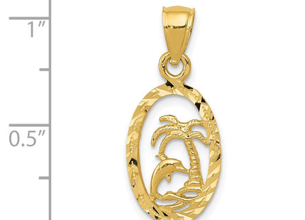 14k Yellow Gold Pendants Style K3017 - Classique Jewelry Inc.