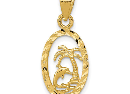 14k Yellow Gold Pendants Style K3017 - Classique Jewelry Inc.