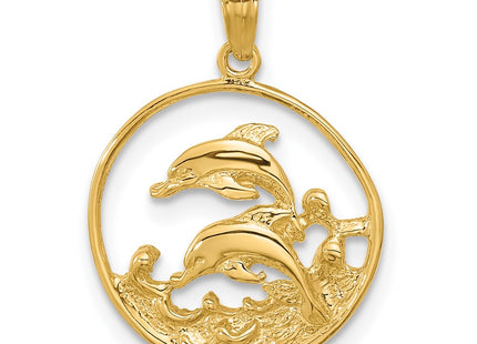 14k Yellow Gold Pendants Style K3018 - Classique Jewelry Inc.