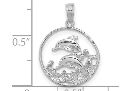 14k White Gold Pendants Style K3018W - Classique Jewelry Inc.