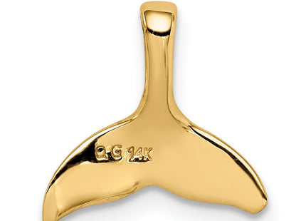 14k Whale Tail Chain Slide, 12 x 12mm