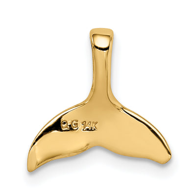 14K Whale Tail Chain Slide, 12 x 12mm