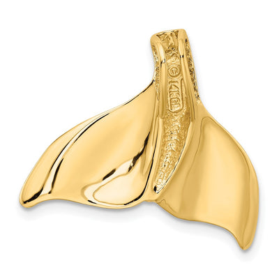 14K Whale Tail Chain Slide, 22 x 22mm