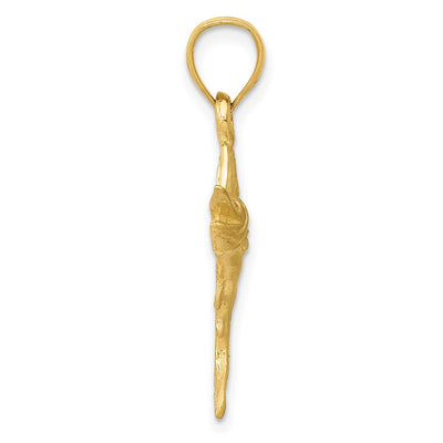 14K Sailfish Pendant, 25 x 25mm