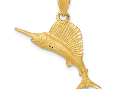 14K Sailfish Pendant (Style K3035)