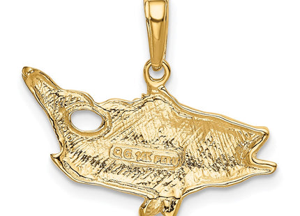 14k Yellow Gold Pendants Style K3044 - Classique Jewelry Inc.