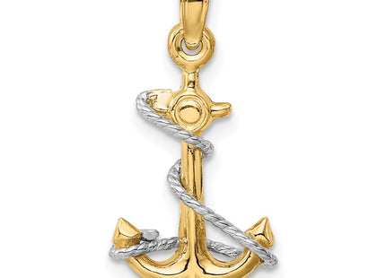 14k Two-tone Pendants Style K3074 - Classique Jewelry Inc.