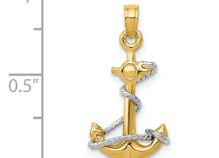 14k Two-tone Pendants Style K3074 - Classique Jewelry Inc.