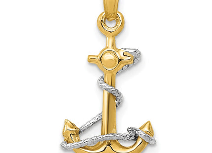 14k Two-tone Pendants Style K3074 - Classique Jewelry Inc.