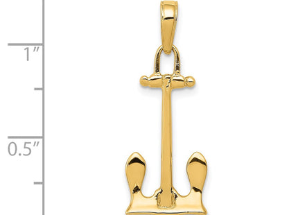 14k Yellow Gold Pendants Style K3077 - Classique Jewelry Inc.