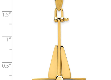 14k Yellow Gold Pendants Style K3086 - Classique Jewelry Inc.