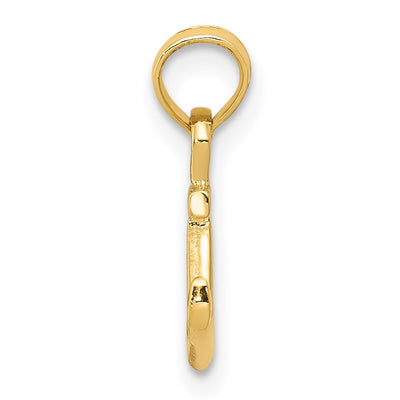 14K Mini Anchor Pendant