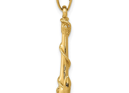 14K gold pendant, alternate view