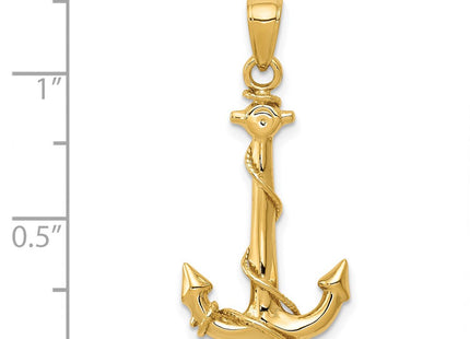 14k Yellow Gold Pendants Style K3091 - Classique Jewelry Inc.
