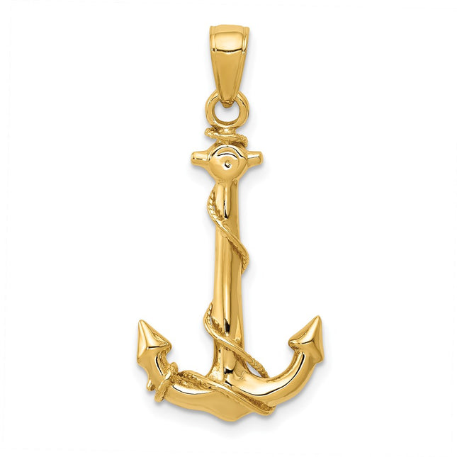 14k Yellow Gold Pendants Style K3091 - Classique Jewelry Inc.