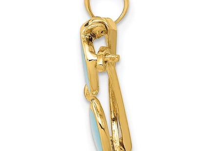 14k Yellow Gold Pendants Style K3106 - Classique Jewelry Inc.