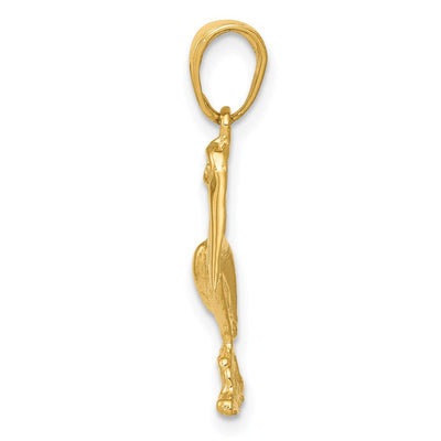 14K Pelican Pendant, 24 x 15mm