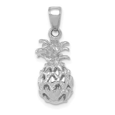14K white gold pendant