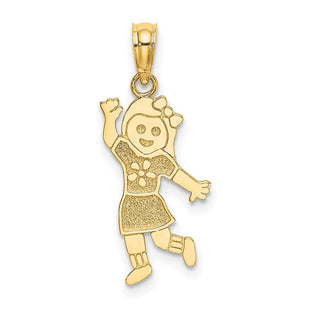 14K Girl Charm (Style K3172)