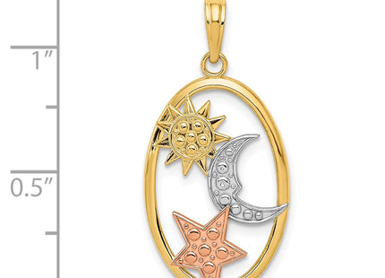 14k Two-tone Pendants Style K3191 - Classique Jewelry Inc.