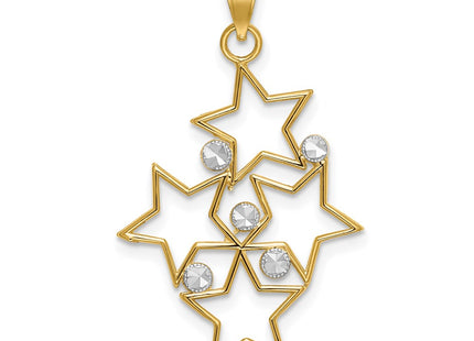 14k Yellow & Rhodium Jewelry Style K3200 - Classique Jewelry Inc.