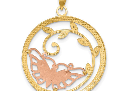 14k Two-tone Pendants Style K3246 - Classique Jewelry Inc.