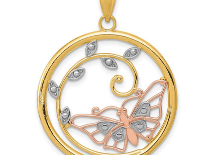 14k Two-tone Pendants Style K3246 - Classique Jewelry Inc.