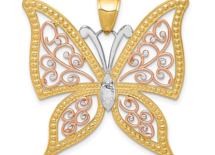 14k Two-tone Pendants Style K3249 - Classique Jewelry Inc.