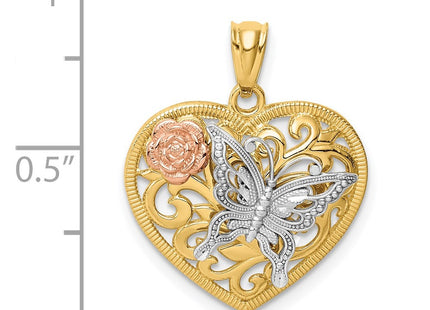 14k Tri-Color Pendants Style K3250 - Classique Jewelry Inc.